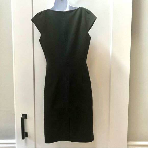 Laundry fitted black cap sleeve dress women’s size 6 - Picture 4 of 10
